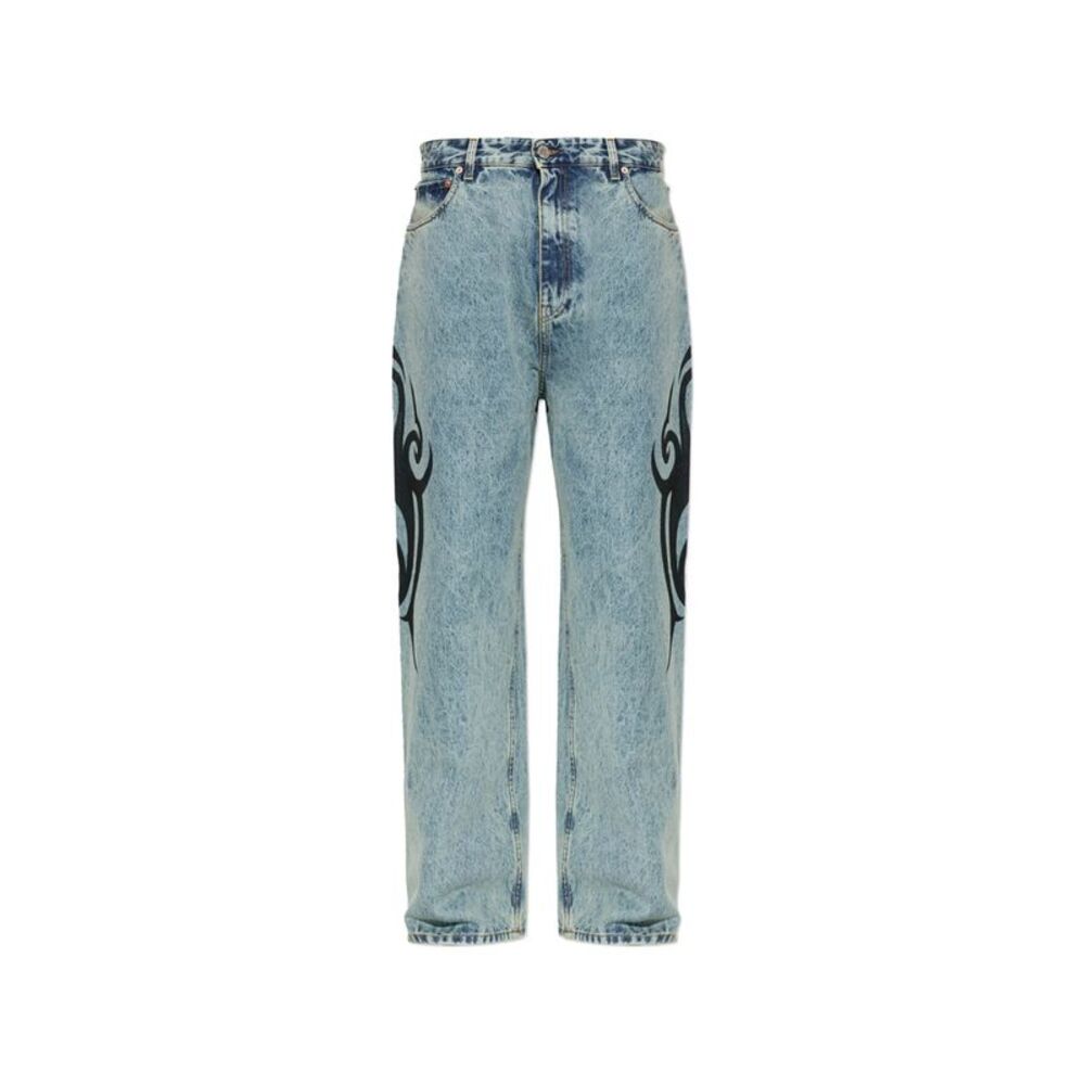 Vetements Blue Denim - Loose-Fit Jeans Men